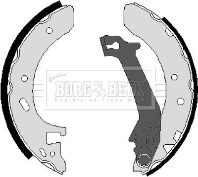 BORG & BECK Комплект тормозных колодок BBS6216